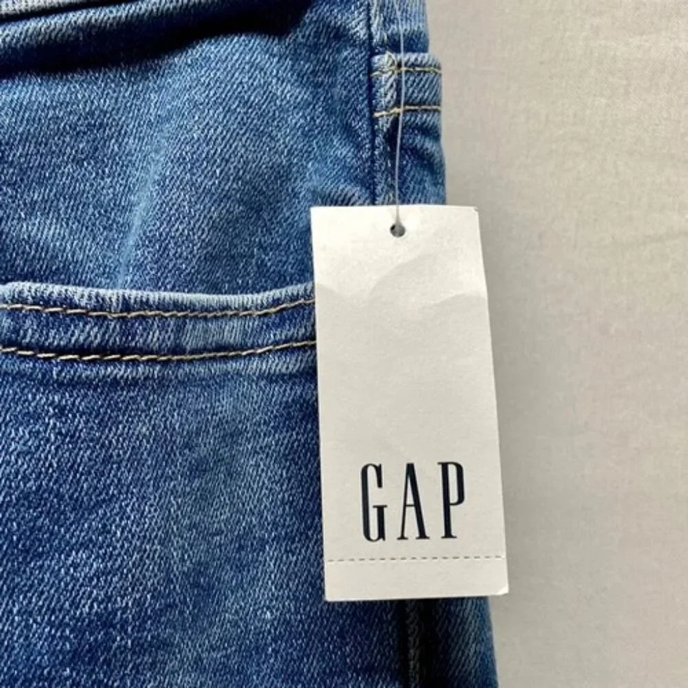 Gap Denim Jeans Women's 27/4 Classic Straight‎ Medium Wash Stretch Mid Rise NWT